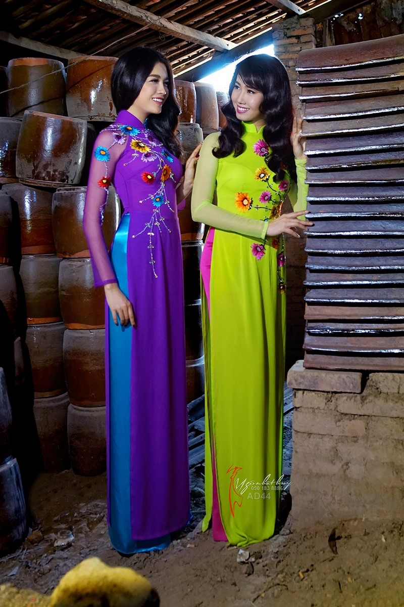 áo-dài-thêu-AD44 áo dài thêu AD44